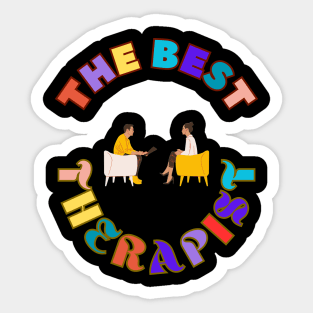 The Best Therapist Therapy Healing Appreciation Sticker